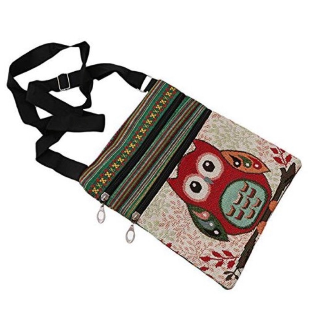High Quality, Soft & Durable Owl Canvas Tote Bag